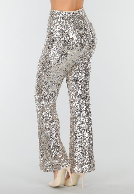 Zilveren Pailletten Broek