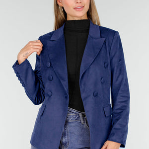 NEW191225 Blauwe Double Breasted Blazer