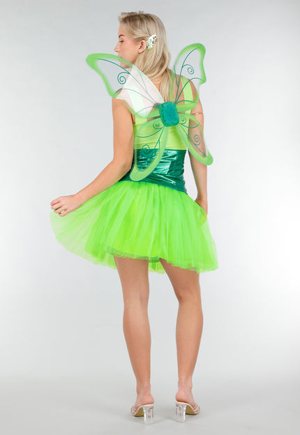 NEW191225 Neon Groene Tule Rok