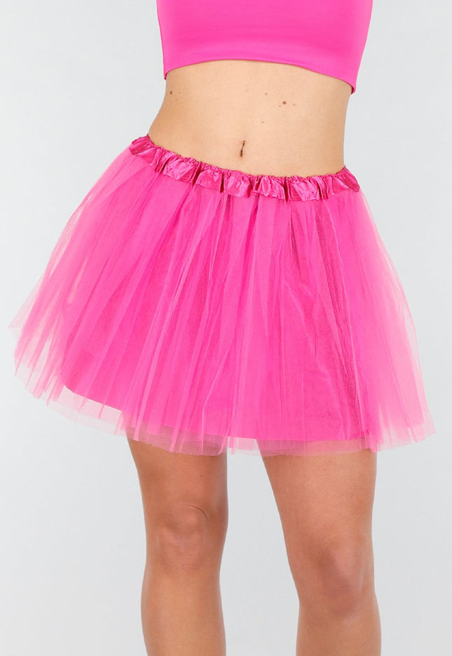 NEW191225 Neon Roze Tule Rok
