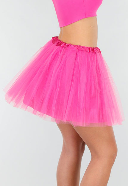 NEW191225 Neon Roze Tule Rok