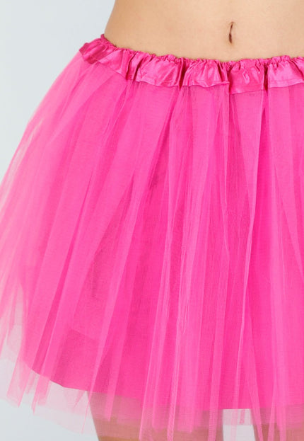 NEW191225 Neon Roze Tule Rok