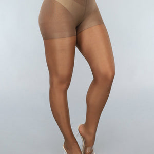 NEW2003 Nude Klassieke 20 Denier Panty met Broekje