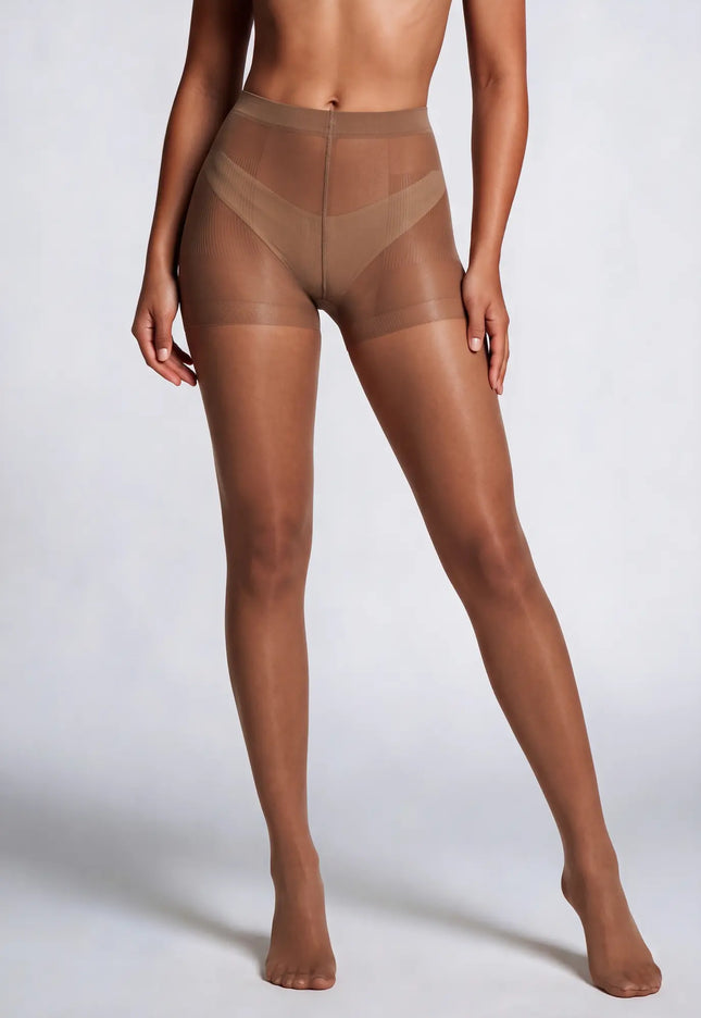 NEW2003 Nude Klassieke 20 Denier Panty met Broekje