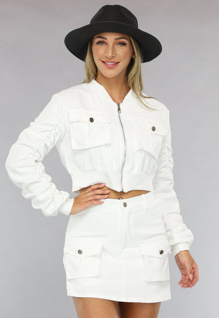 NEW2003 Witte Cargo Two Piece met Skort