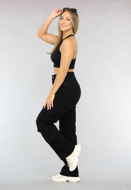 OP=OP.06.NL Zwarte Rave Top met Fishnet Detail