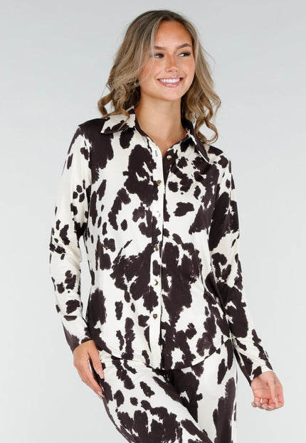 NEW200825 Blouse met Koeienprint