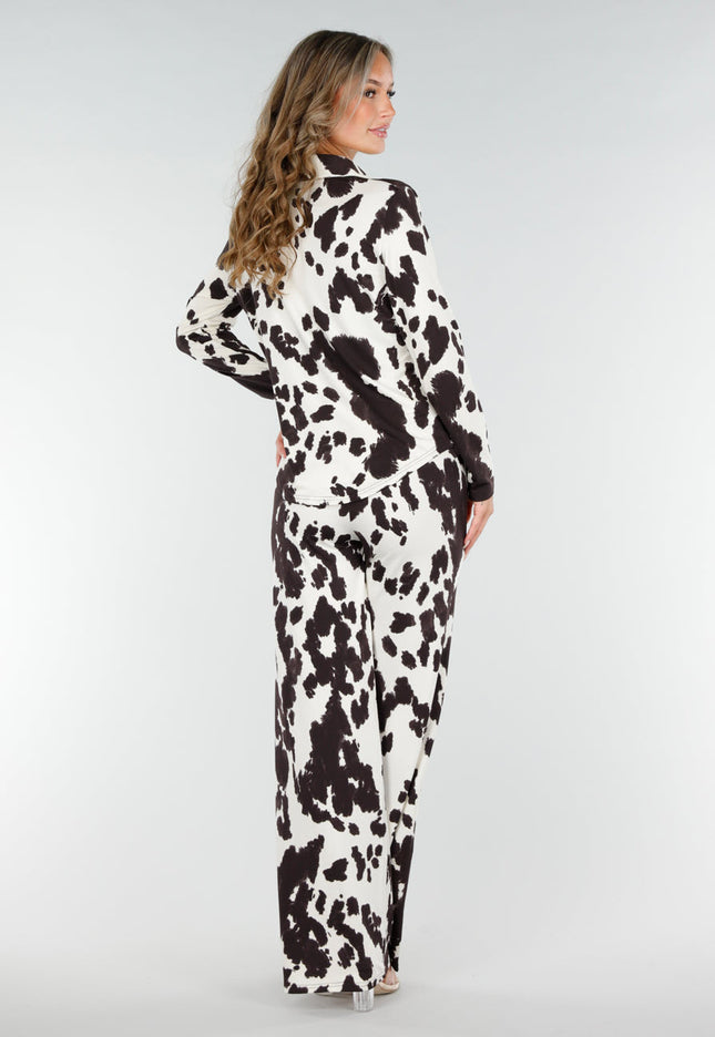 NEW200825 Blouse met Koeienprint