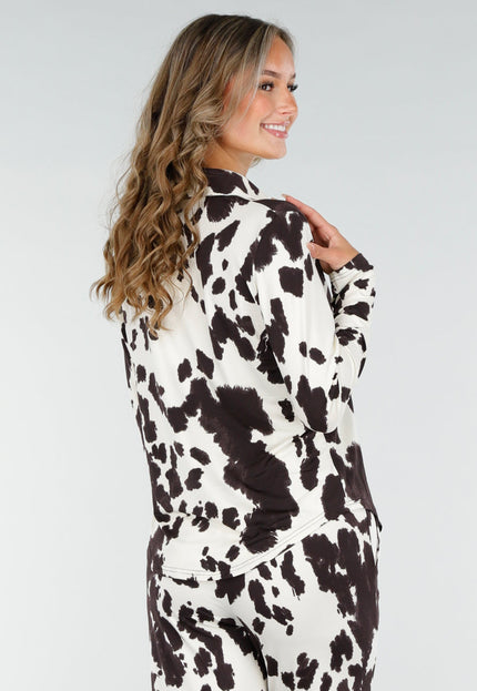 NEW200825 Blouse met Koeienprint