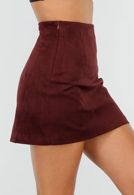 OP=OP.04.NL Bordeaux Suèdelook Rok