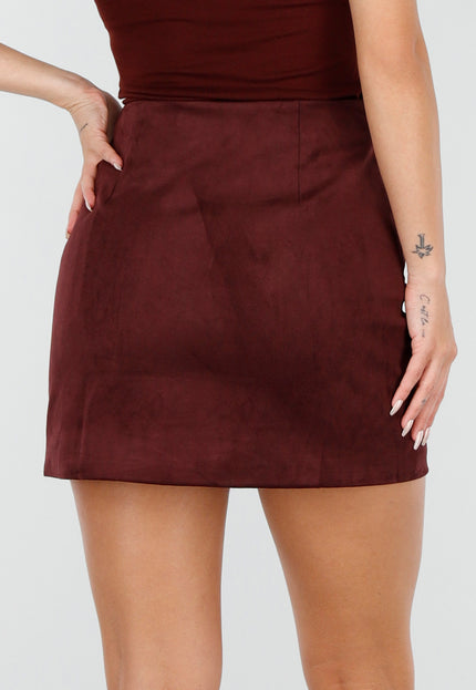 OP=OP.04.NL Bordeaux Suèdelook Rok