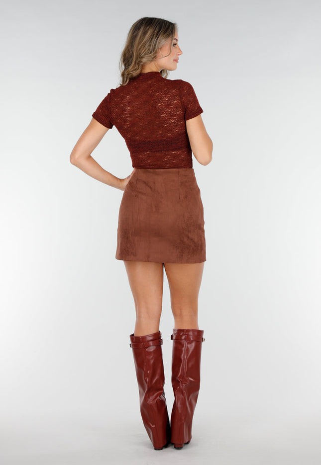 NEW200825 Bordeaux Top met Col