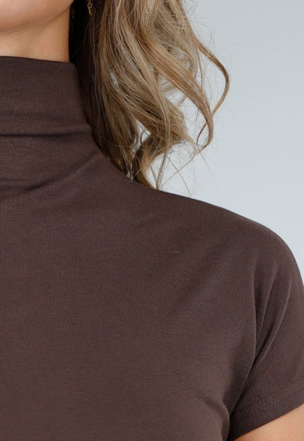 NEW200825 Bruine Top met Col