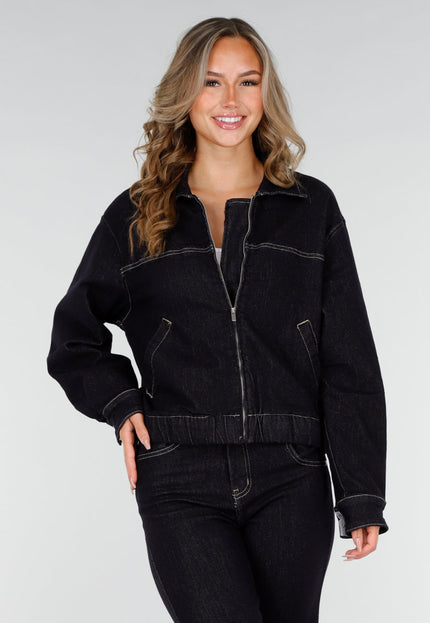 Redial Jeans Denim Jas met Rits