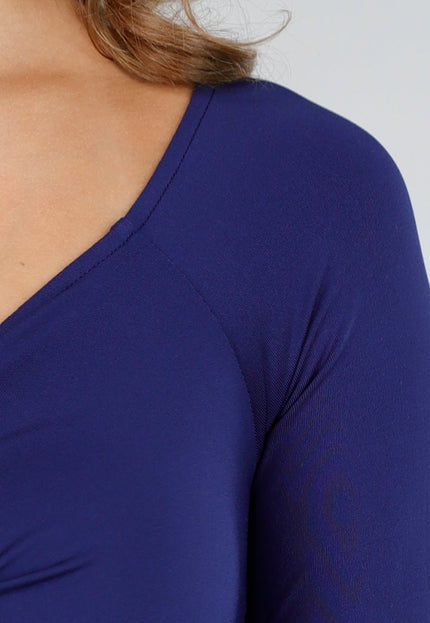 NEW200825 Donkerblauwe Stretch Jurk