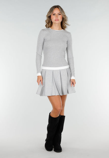 NEW200825 Grijze Longsleeve