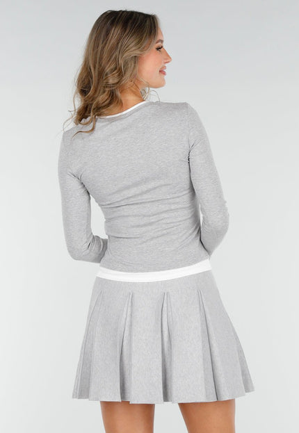 NEW200825 Grijze Longsleeve