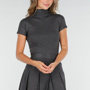 NEW200825 Grijze Top met Col