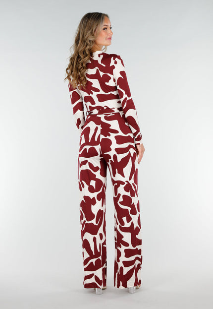 NEW200825 Rode Print Stretch Jumpsuit