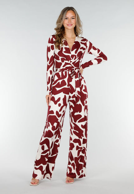 NEW200825 Rode Print Stretch Jumpsuit