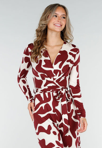 NEW200825 Rode Print Stretch Jumpsuit