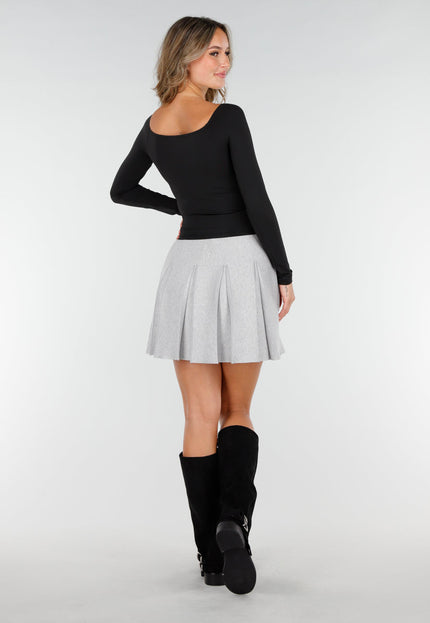 NEW200825 Zwarte Top met Overslag