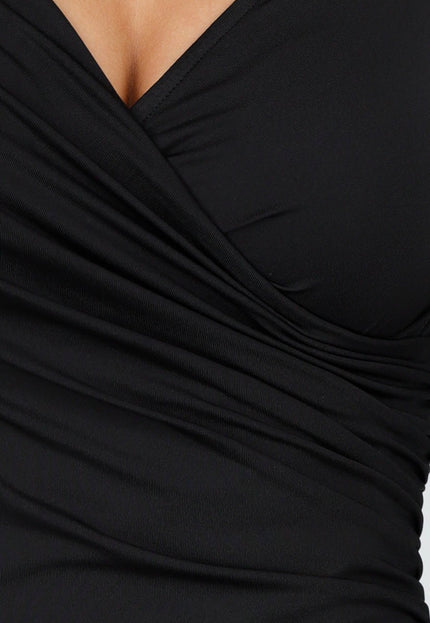 NEW200825 Zwarte Top met Overslag