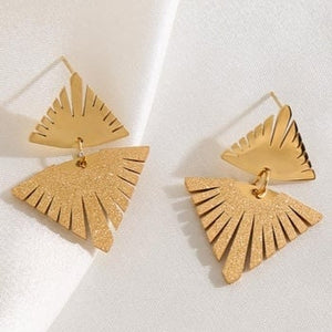 NEW2009 Gouden Triangle Oorbellen