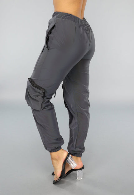 NEW2009 Holografisch Reflecterende Cargo Parachute Broek