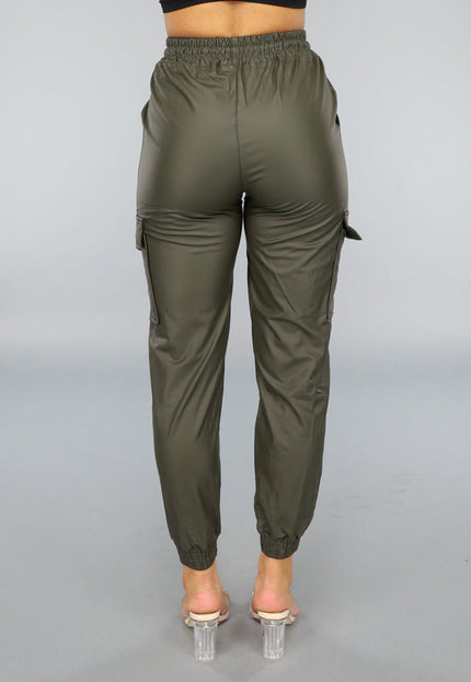 OP=OP.44.NL Stretch Cargo Jogger in Legergroen