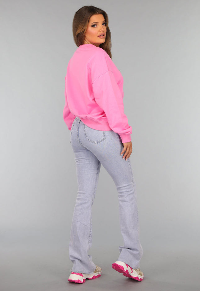 NEW2011 Roze Asymmetrische Sweater