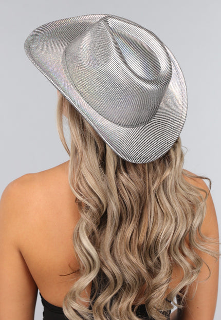 NEW2011 Western Hoed met Zwart en Zilver