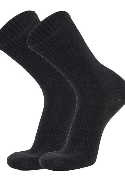 NEW2011 Zwarte Ribstof Sport Sokken