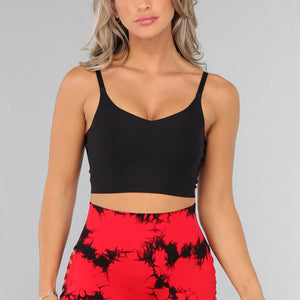 OP=OP.45.NL Zwarte Softcup Sport Bh met Kruis Rug