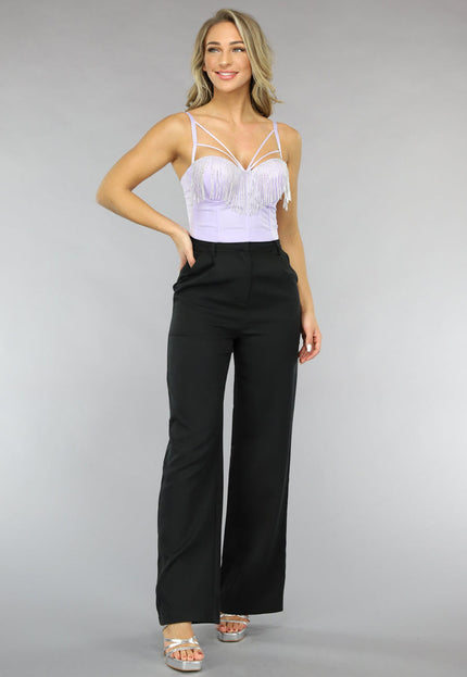 NEW2012 Strappy Lila Glitter Balconette Top