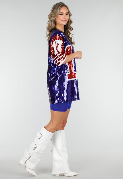 NEW210126 Blauwe High Waist Short Legging