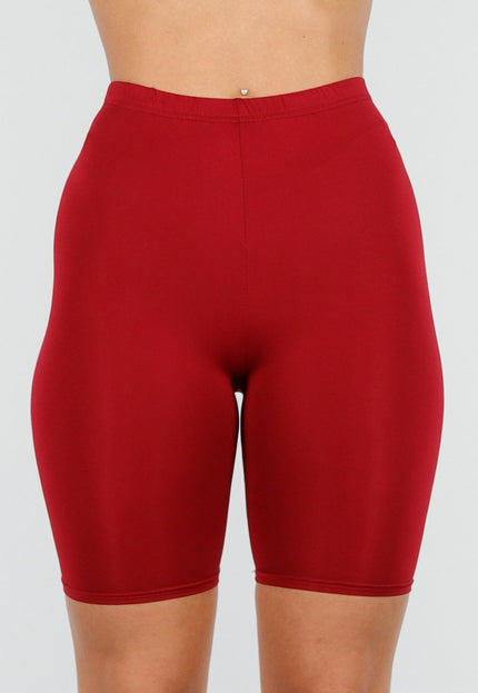 NEW210126 Bordeaux High Waist Short Legging