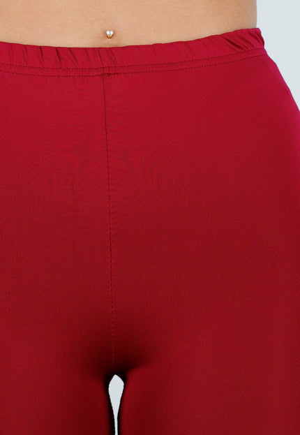 NEW210126 Bordeaux High Waist Short Legging