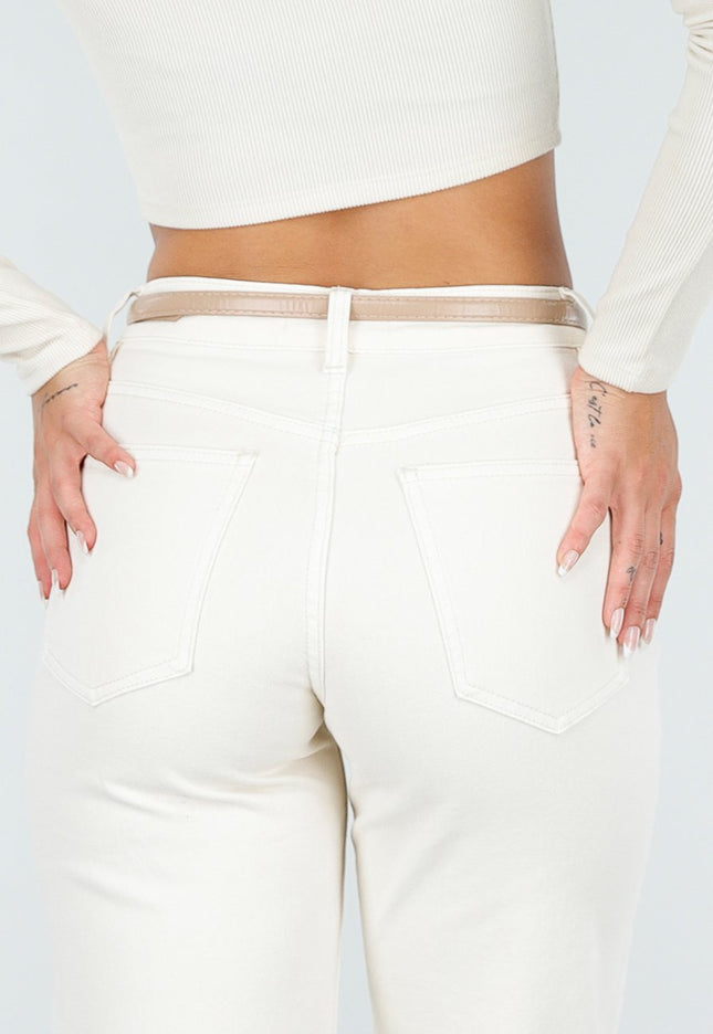 NEW210126 Beige Riem met Gouden Detail