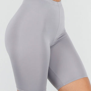 NEW210126 Grijze High Waist Short Legging