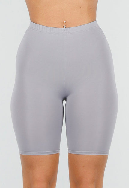 NEW210126 Grijze High Waist Short Legging