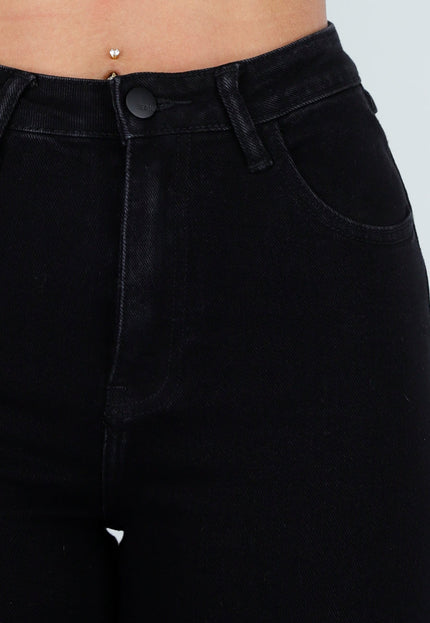 NEW210126 Zwarte Straight Leg Jeans