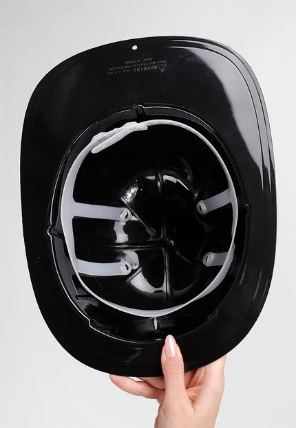 NEW280126 Zwarte Brandweer Helm met Embleem