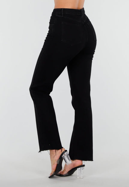 NEW210126 Zwarte Straight Leg Jeans