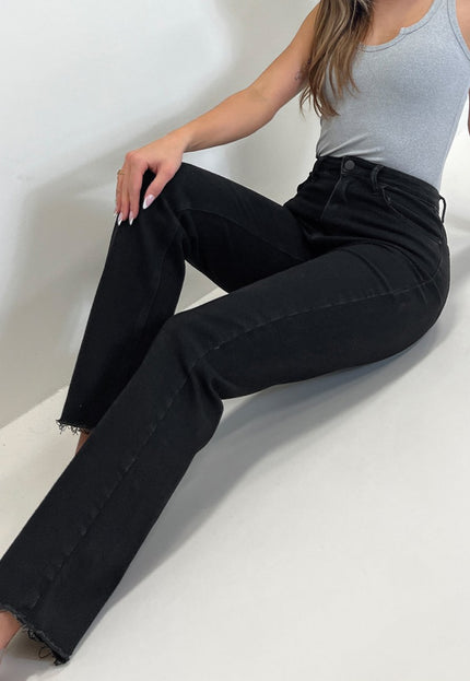 NEW210126 Zwarte Straight Leg Jeans