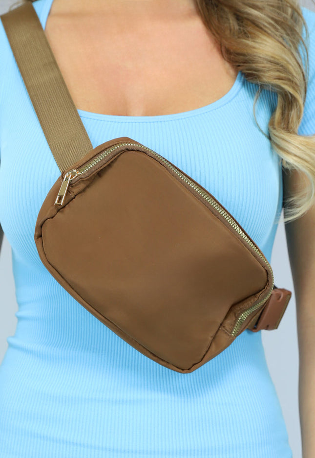 NEW2102 Bruine Fanny Pack