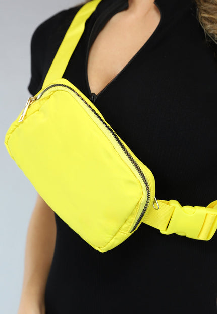 NEW2102 Gele Fanny Pack met Gesp