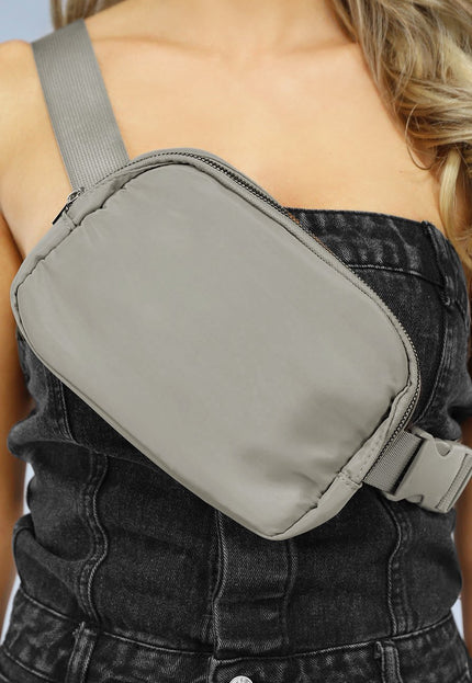 NEW2102 Grijze Verstelbare Fanny Pack