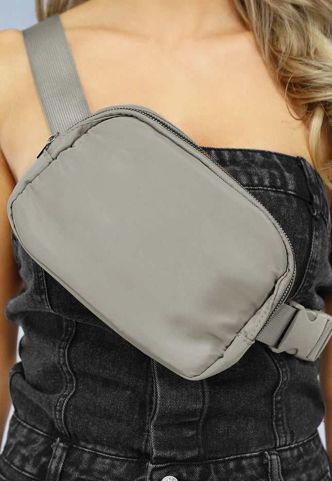 NEW2102 Grijze Verstelbare Fanny Pack