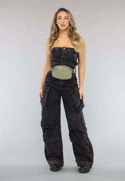 NEW2102 Legergroene Verstelbare Festival Tas